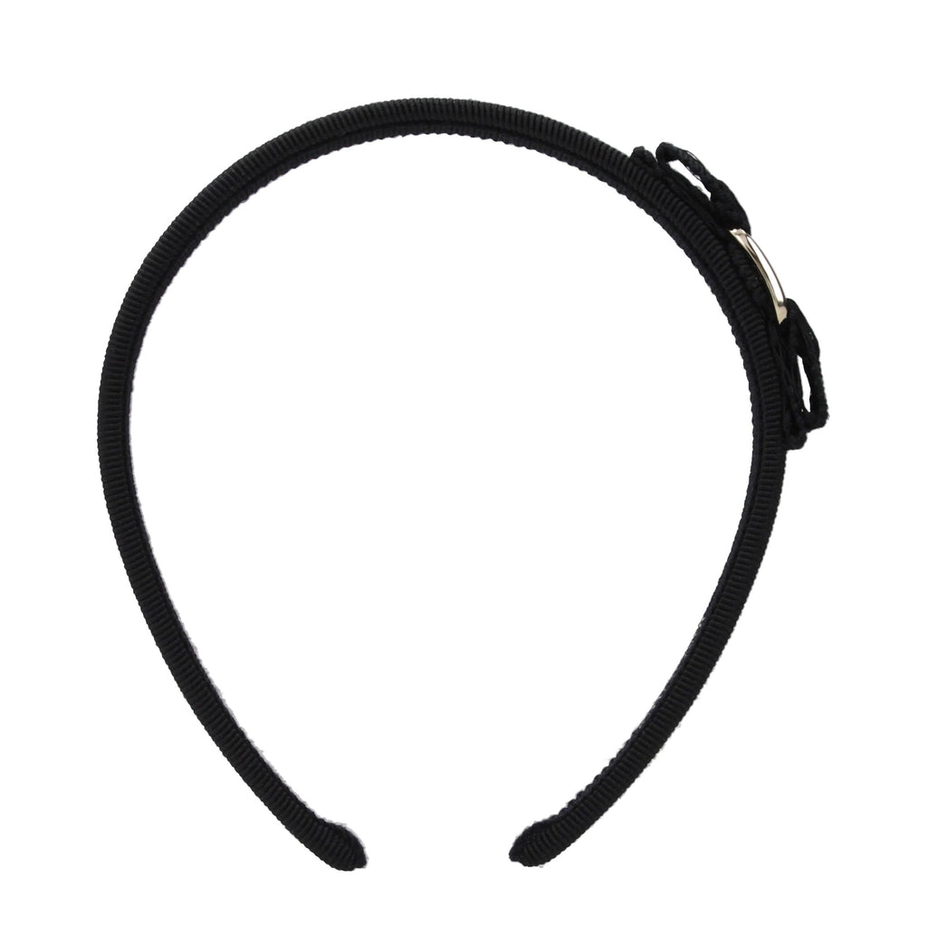 Salvatore Ferragamo Black Cotton Headband