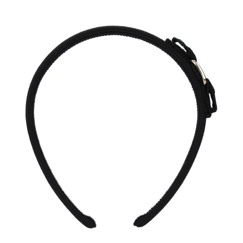 Salvatore Ferragamo Black Cotton Headband