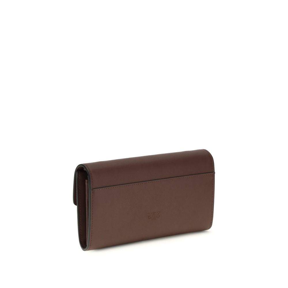 PINKO Brown Calf Leather Bos Taurus Shoulder Bag - ClickThatClicks 