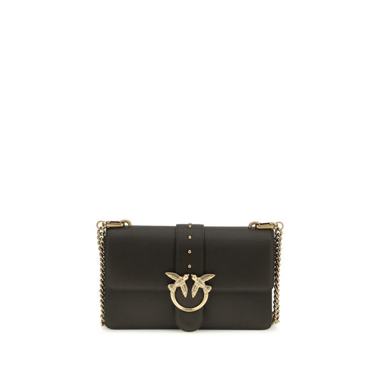 PINKO Bicolor Calf Leather Bos Taurus Shoulder Bag - ClickThatClicks 