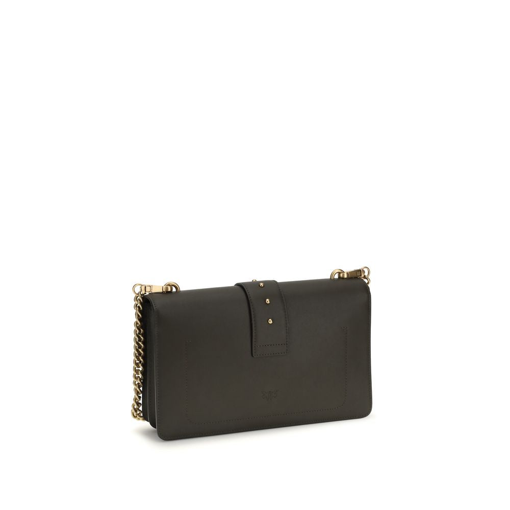 PINKO Bicolor Calf Leather Bos Taurus Shoulder Bag - ClickThatClicks 