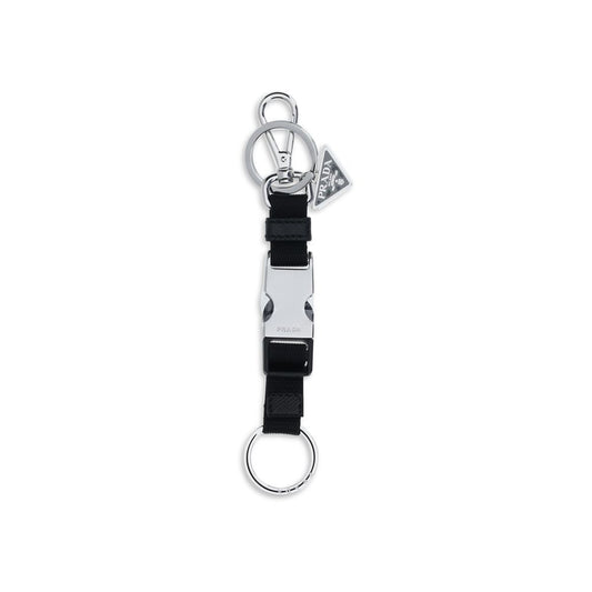 Prada Black Nylon Keychain - ClickThatClicks 