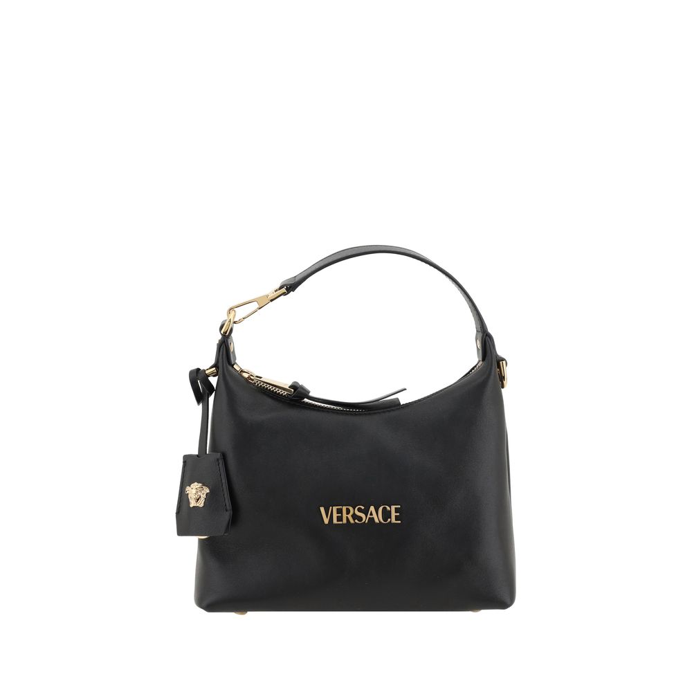 Versace Black Calf Leather Bos Taurus Handbag - ClickThatClicks 