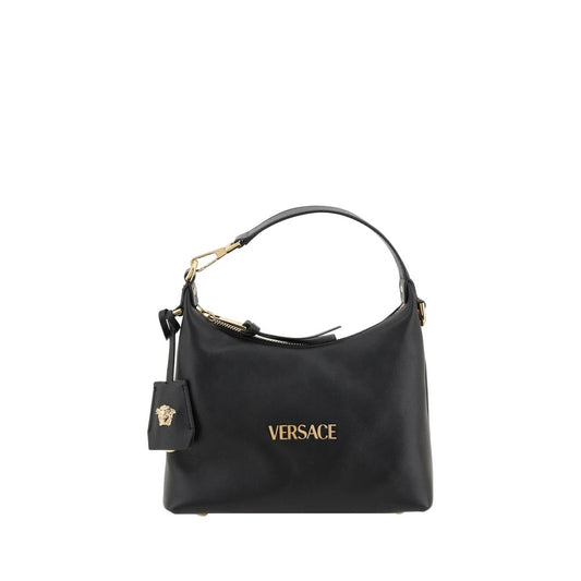 Versace Black Calf Leather Bos Taurus Handbag - ClickThatClicks 
