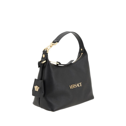 Versace Black Calf Leather Bos Taurus Handbag - ClickThatClicks 