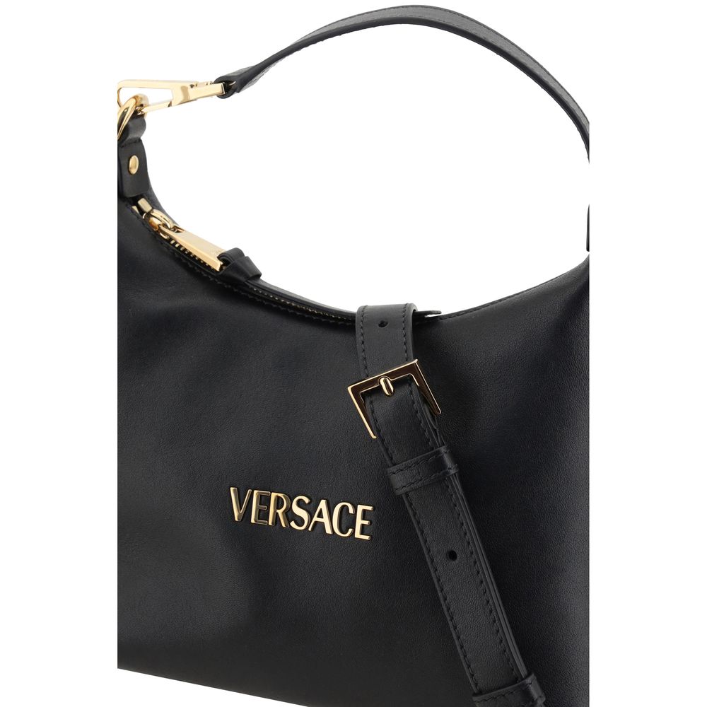 Versace Black Calf Leather Bos Taurus Handbag - ClickThatClicks 