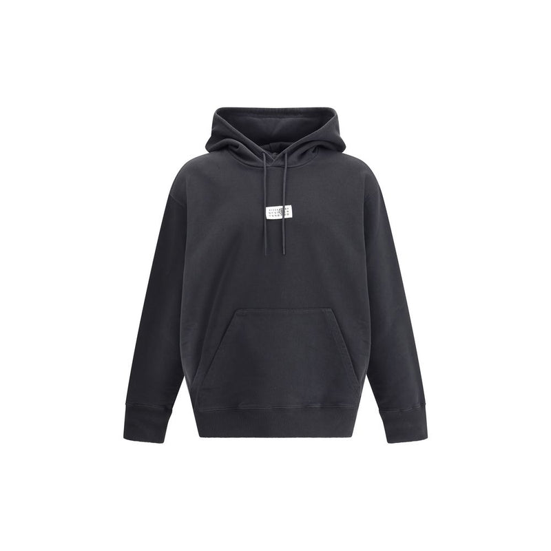 MM6 Black Cotton Sweatshirt