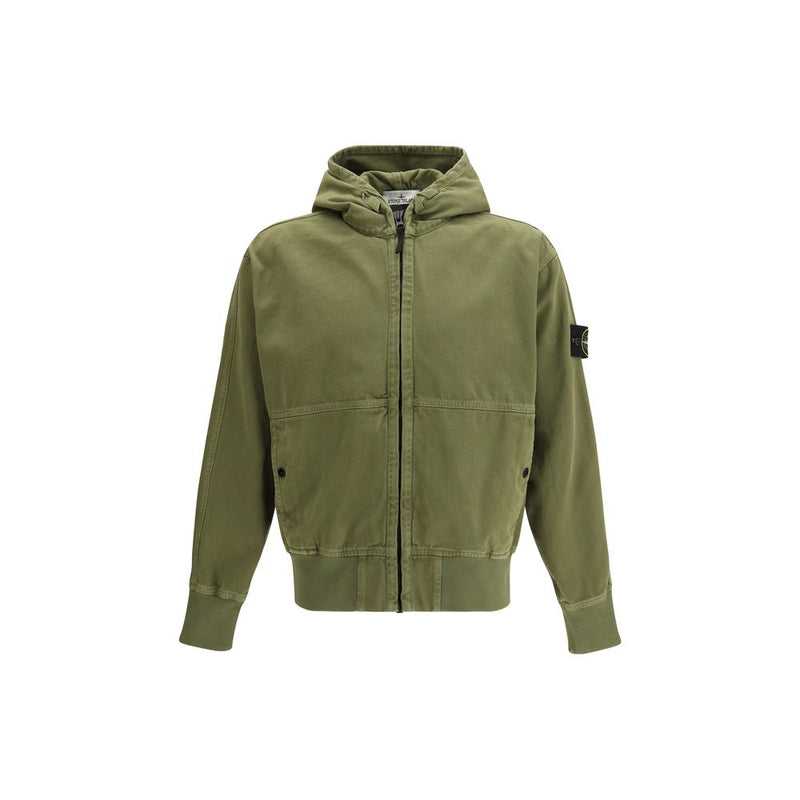 Stone Island Bicolor Cotton Shell Jacket