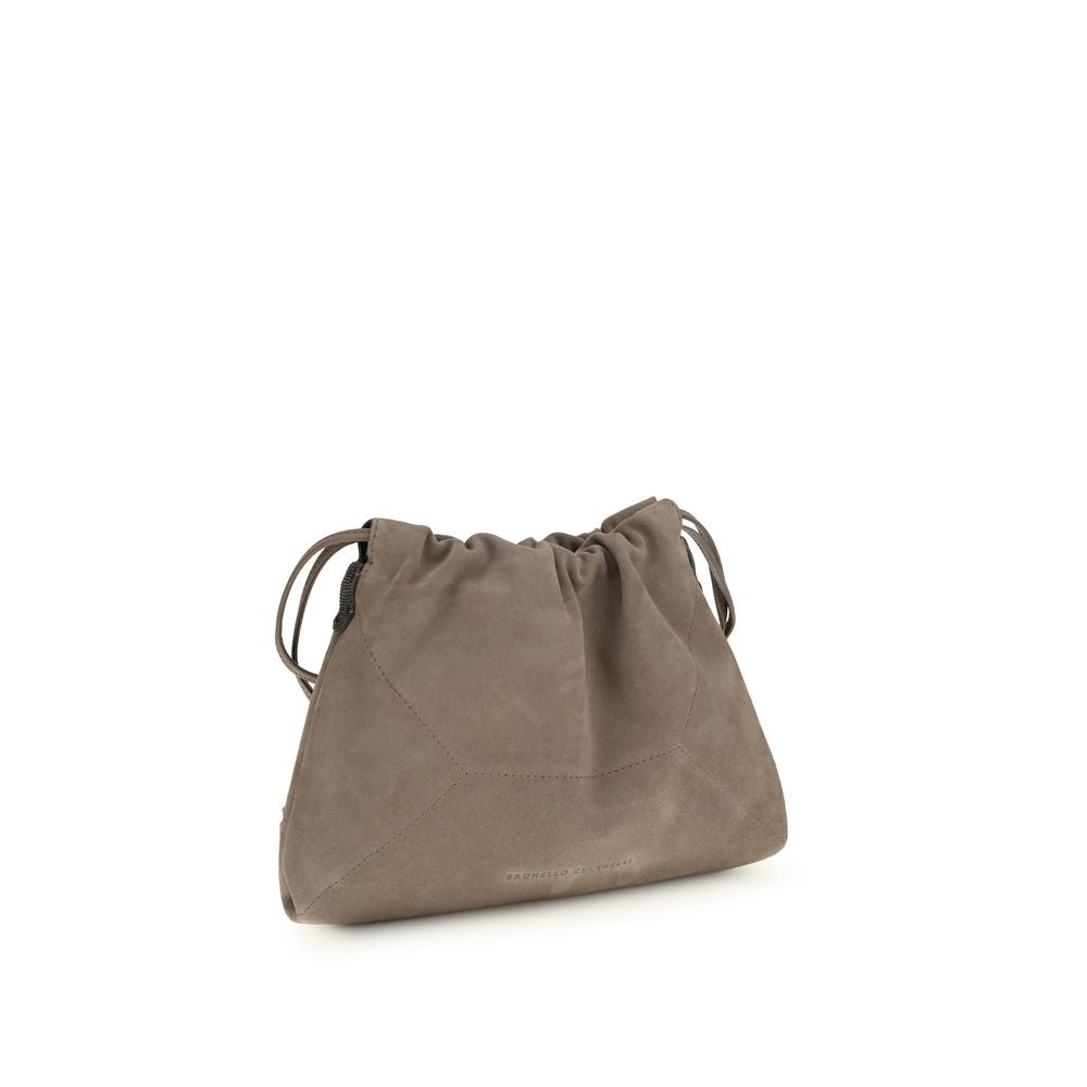 Brunello Cucinelli Beige Calf Leather Bos Taurus Clutch Bag - ClickThatClicks 
