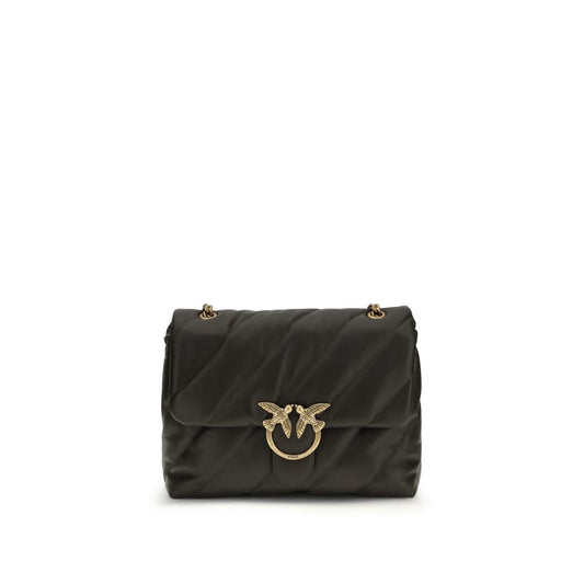 PINKO Bicolor Calf Leather Bos Taurus Shoulder Bag - ClickThatClicks 