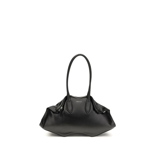 Alexander McQueen Black Calf Leather Bos Taurus Shoulder Bag - ClickThatClicks 
