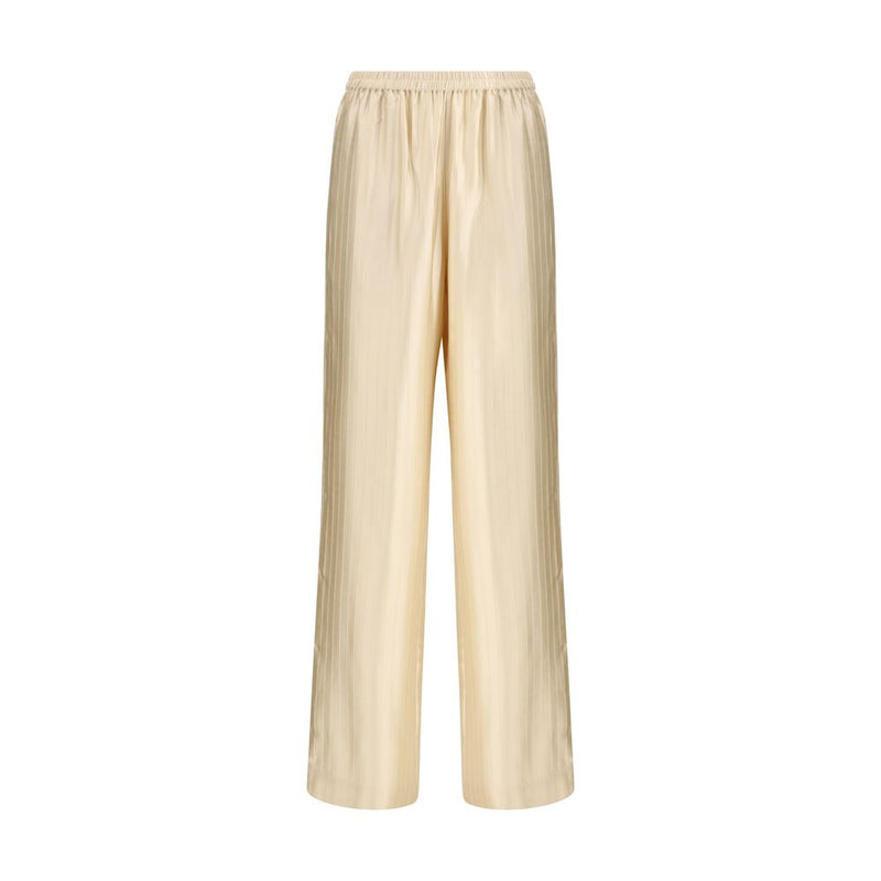 Loulou De Saison Cream Viscose Casual Pants