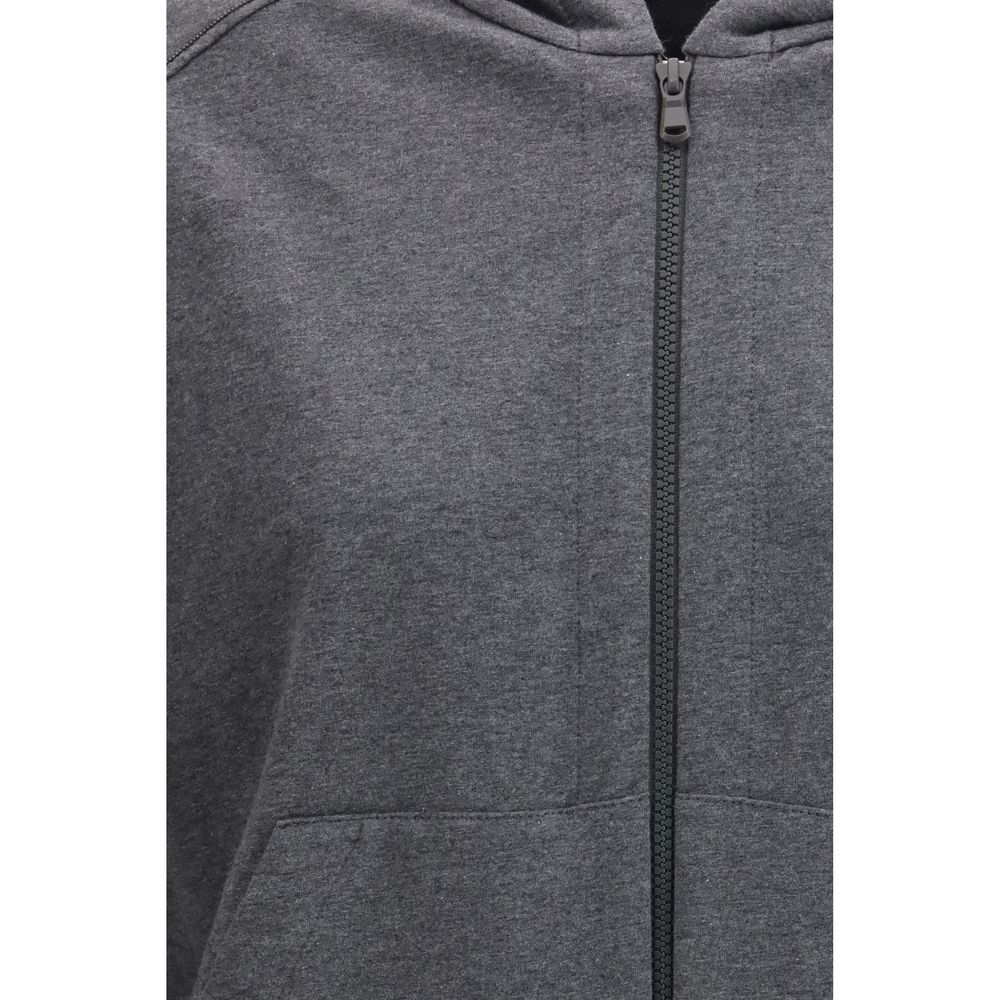 Brunello Cucinelli Gray Cotton Sweatshirt - ClickThatClicks 