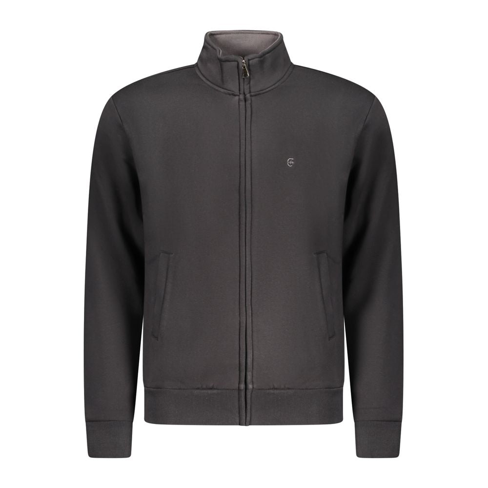 Coveri Moving Black Cotton Men Sweatshirt - ClickThatClicks 