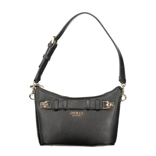 Guess Jeans Black Polyurethane Women Handbag - ClickThatClicks 