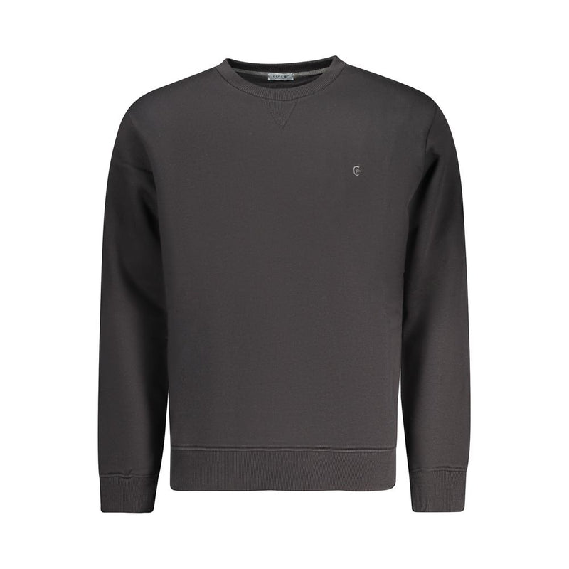 Coveri Moving Black Cotton Men Sweater