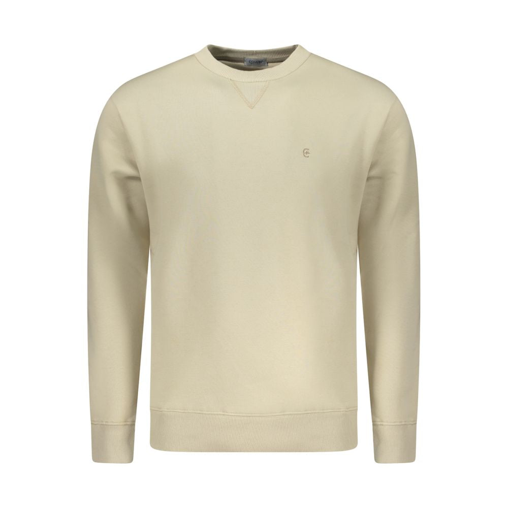 Coveri Moving Beige Cotton Men's Sweatshirt - ClickThatClicks 