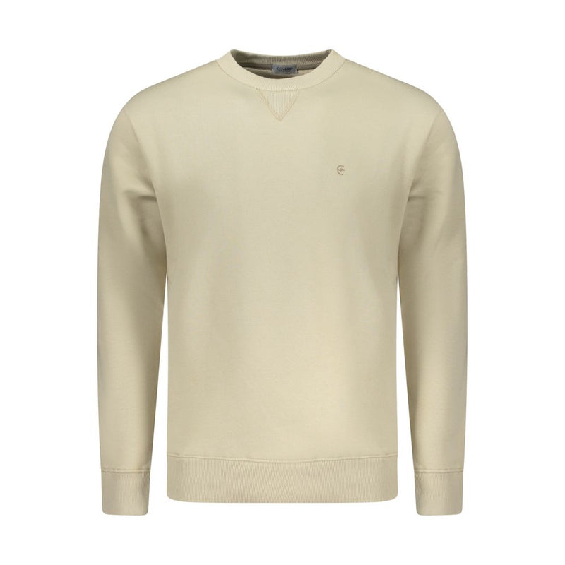 Coveri Moving Beige Cotton Men's Sweatshirt
