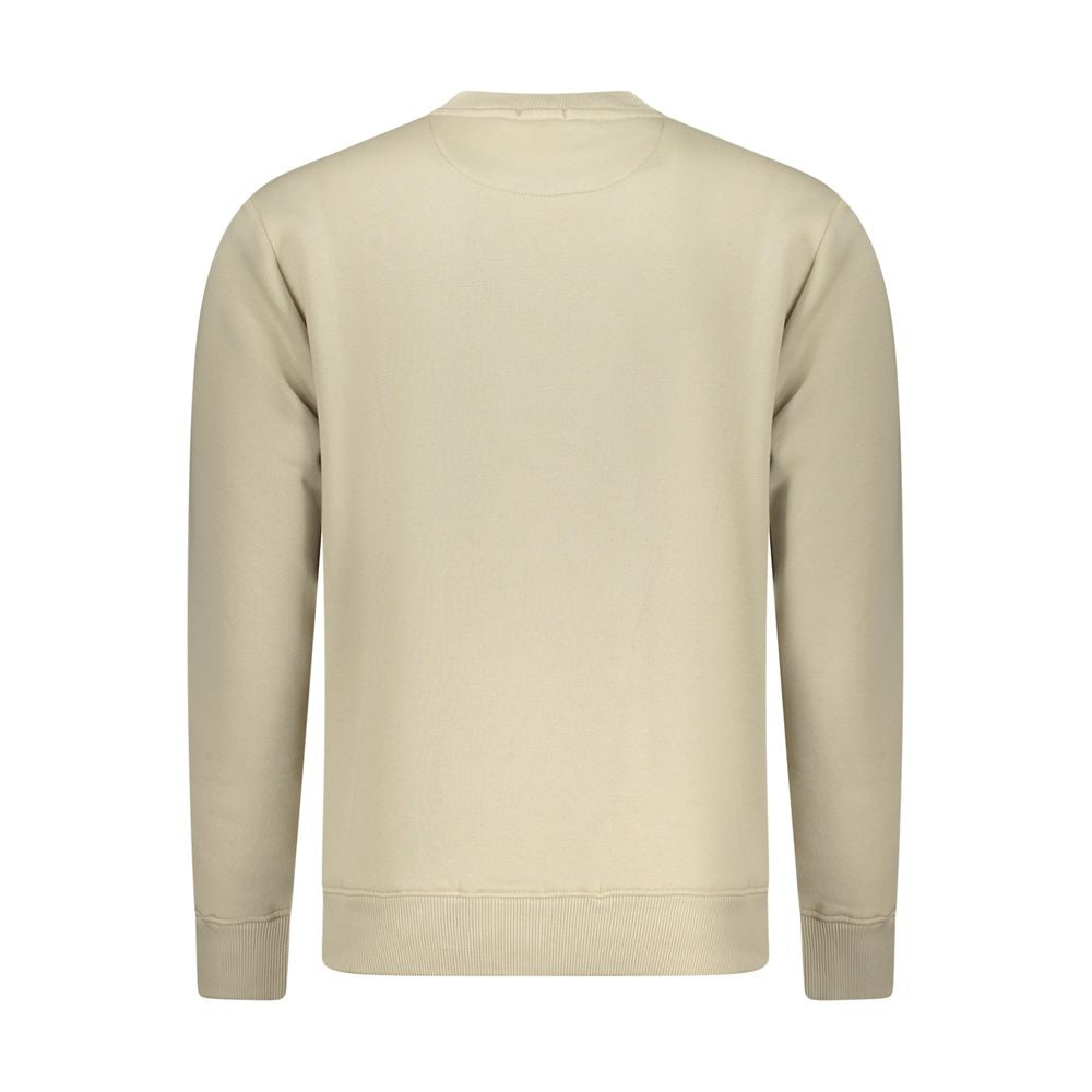 Coveri Moving Beige Cotton Men's Sweatshirt - ClickThatClicks 