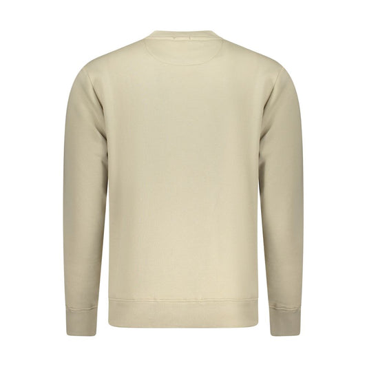 Coveri Moving Beige Cotton Men's Sweatshirt - ClickThatClicks 