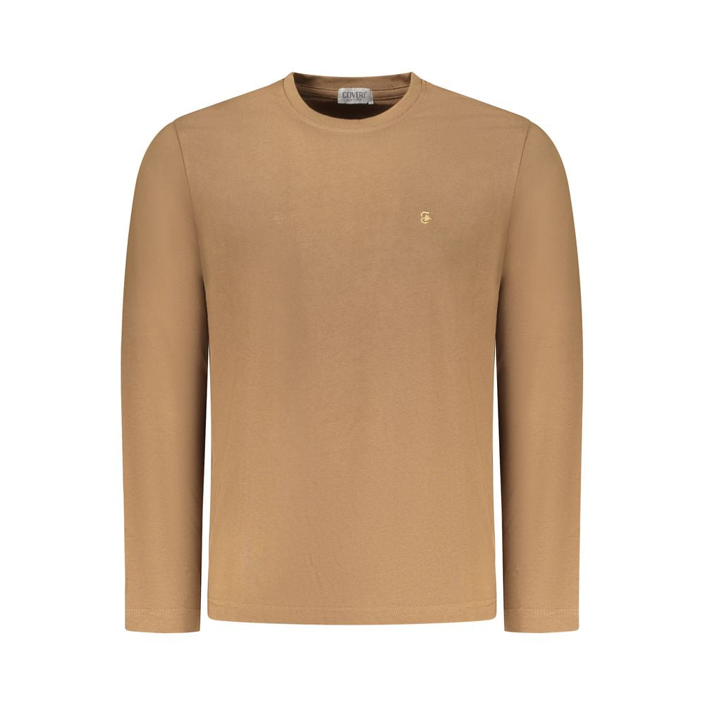 Coveri Moving Marrone Cotton Men T-Shirt - ClickThatClicks 