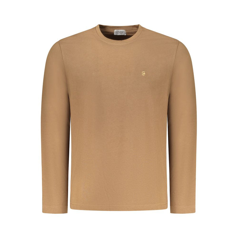 Coveri Moving Marrone Cotton Men T-Shirt