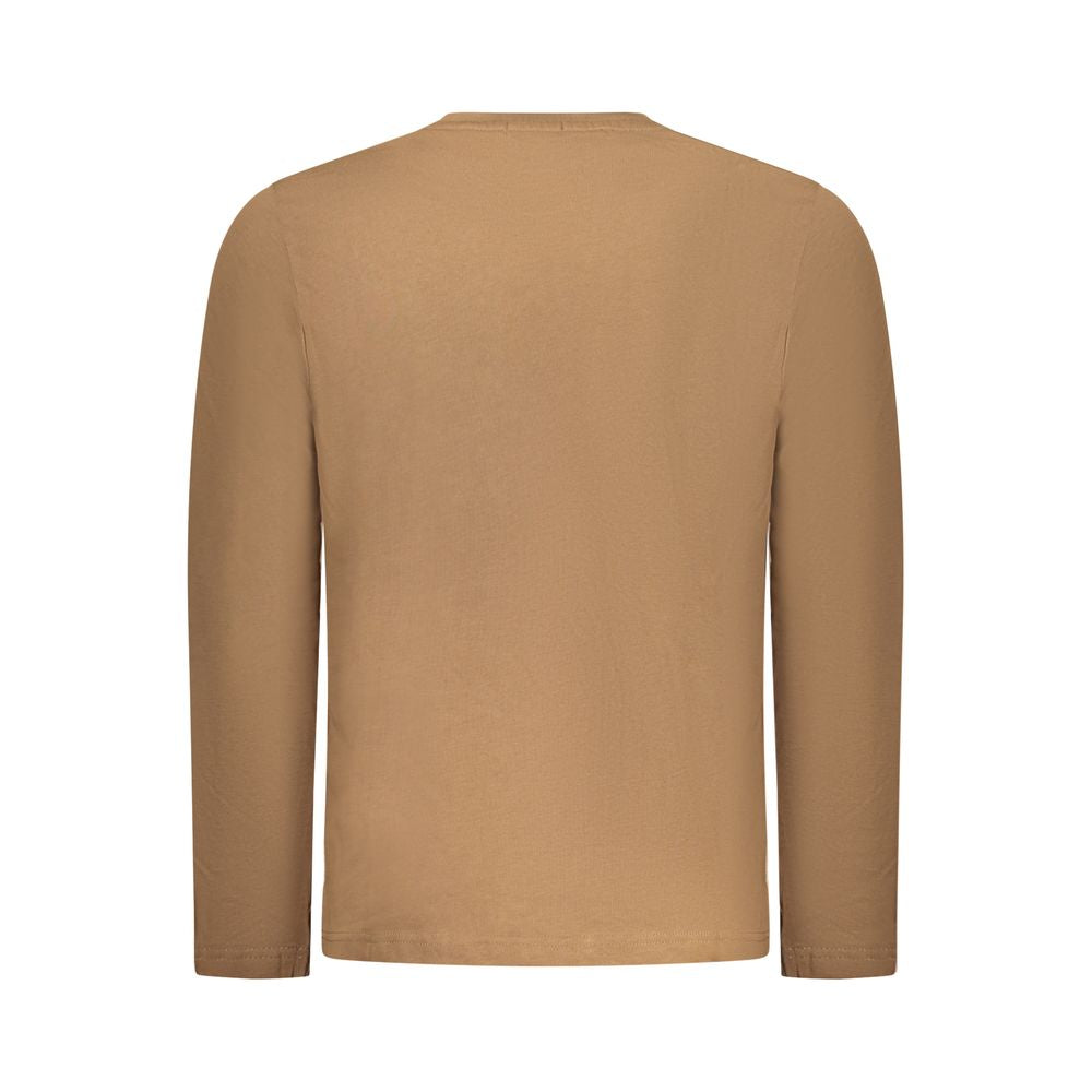 Coveri Moving Marrone Cotton Men T-Shirt - ClickThatClicks 