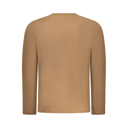 Coveri Moving Marrone Cotton Men T-Shirt - ClickThatClicks 