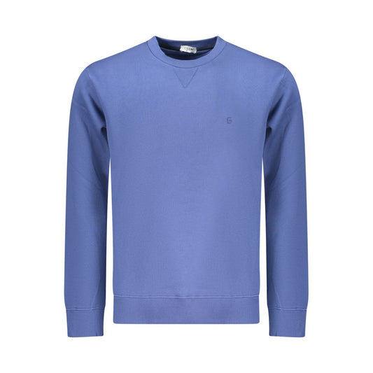 Coveri Moving Blue Cotton Men Sweatshirt - ClickThatClicks 