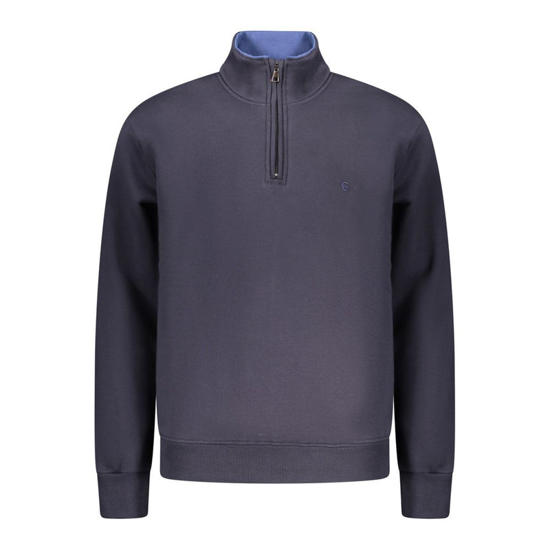 Coveri Moving Blue Cotton Men Sweatshirt