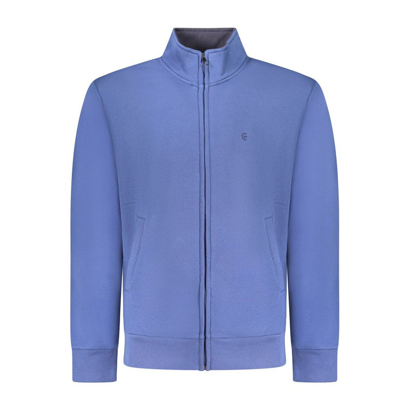 Coveri Moving Blu Cotton Men Sweatshirt