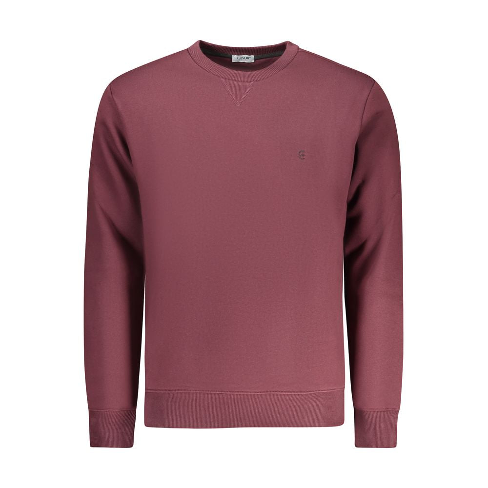 Coveri Moving Rosso Cotton Men Sweatshirt - ClickThatClicks 