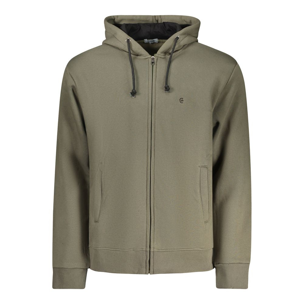 Coveri Moving Verde Cotton Men Sweatshirt - ClickThatClicks 