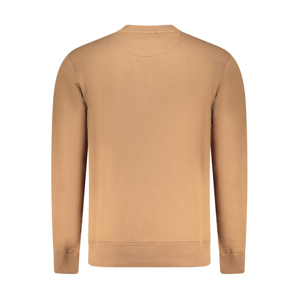 Coveri Moving Marrone Cotton Men Sweatshirt - ClickThatClicks 