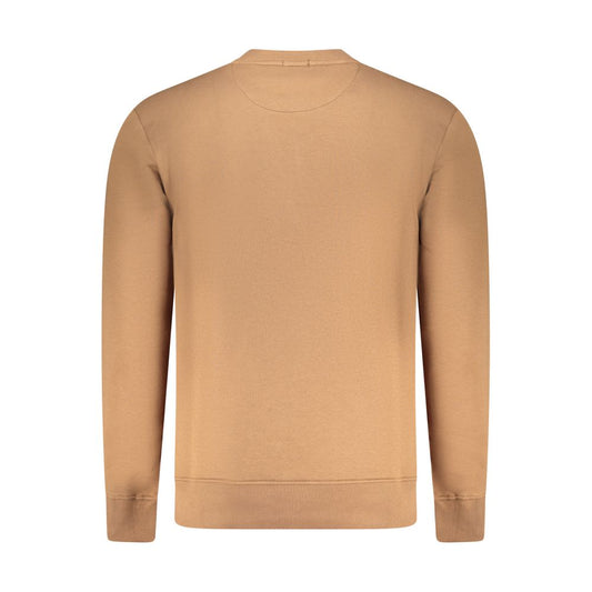 Coveri Moving Marrone Cotton Men Sweatshirt - ClickThatClicks 