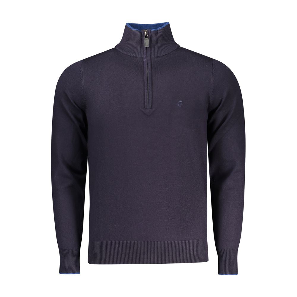 Coveri Moving Blue Viscose Men Sweater - ClickThatClicks 