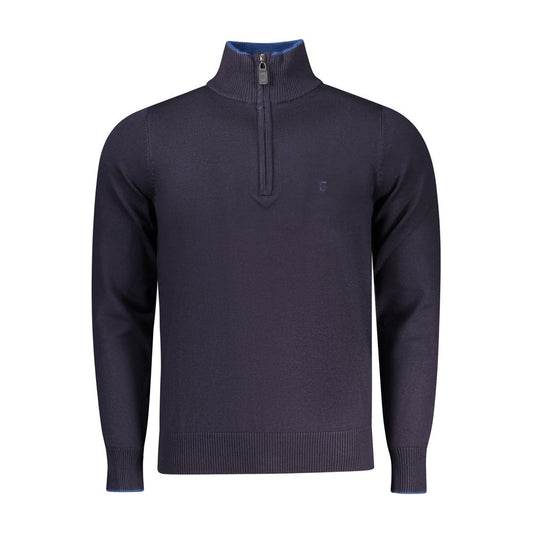 Coveri Moving Blue Viscose Men Sweater - ClickThatClicks 