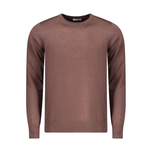 Coveri Moving Marrone Viscosa Mens Sweater - ClickThatClicks 