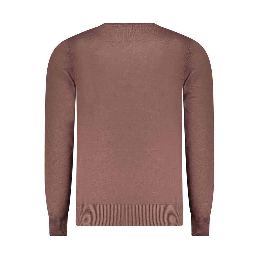 Coveri Moving Marrone Viscosa Mens Sweater - ClickThatClicks 