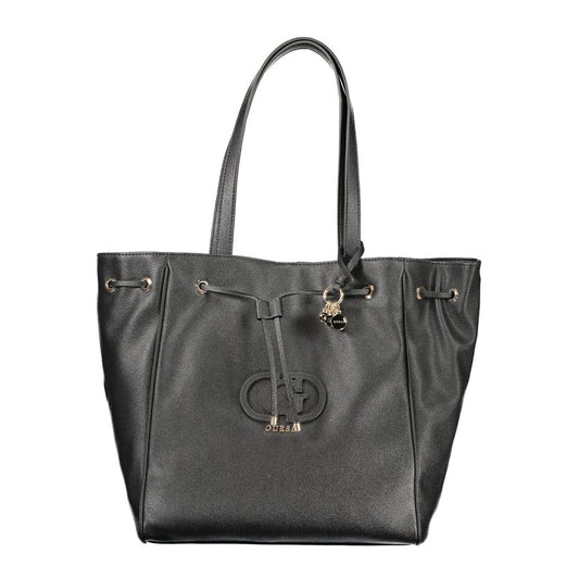Guess Jeans Nero Poliuretano Women Handbag - ClickThatClicks 