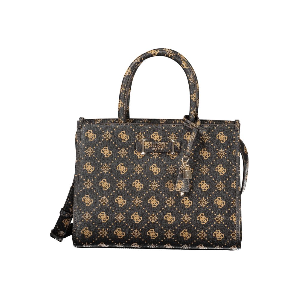 Guess Jeans Marrone Poliuretano Woman Handbag - ClickThatClicks 