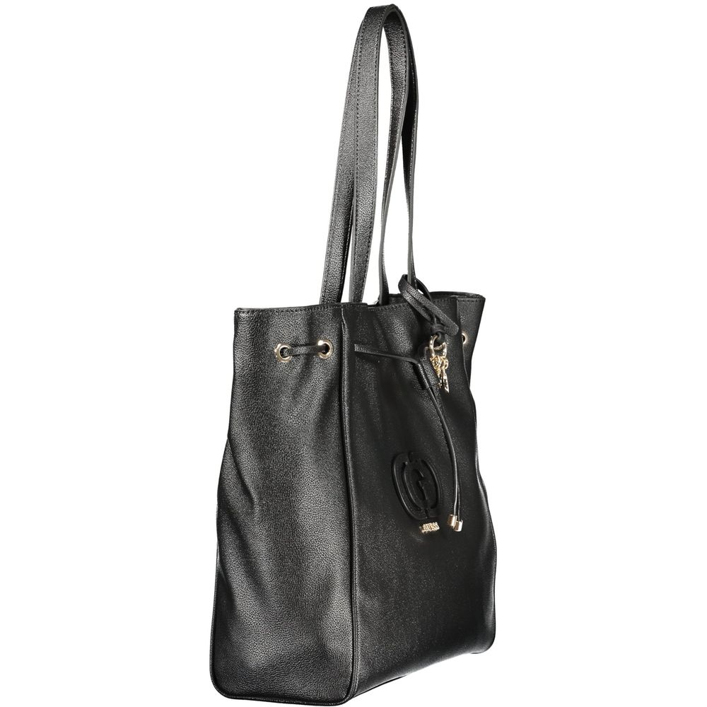 Guess Jeans Nero Poliuretano Women Handbag - ClickThatClicks 