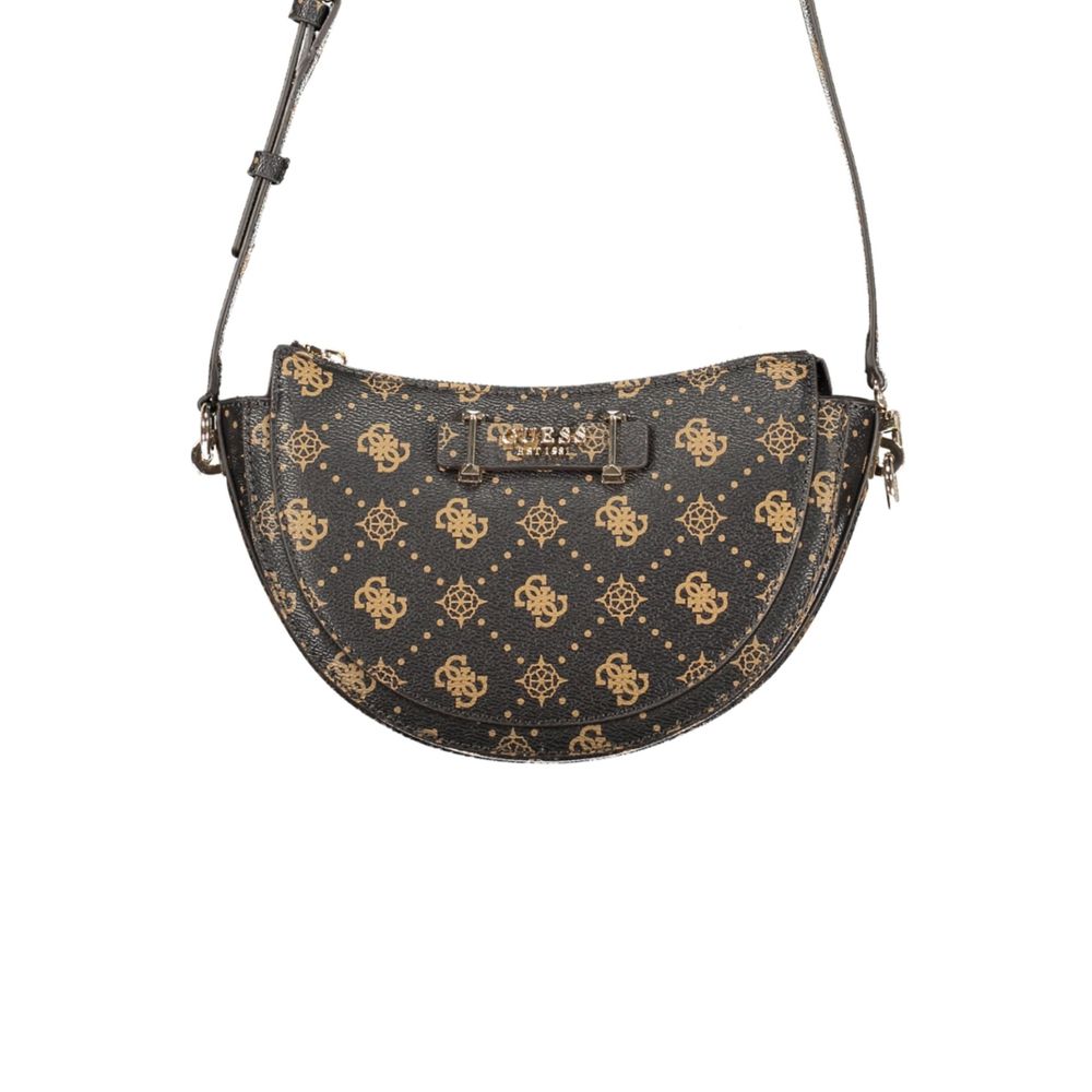 Guess Jeans Marrone Poliuretano Women Handbag - ClickThatClicks 