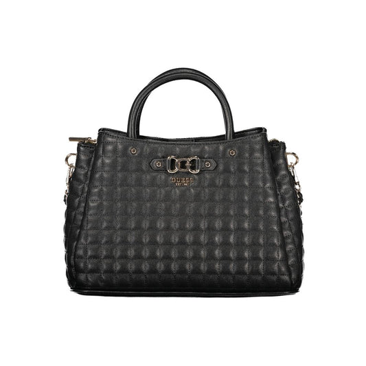 Guess Jeans Black Polyurethane Women Handbag - ClickThatClicks 