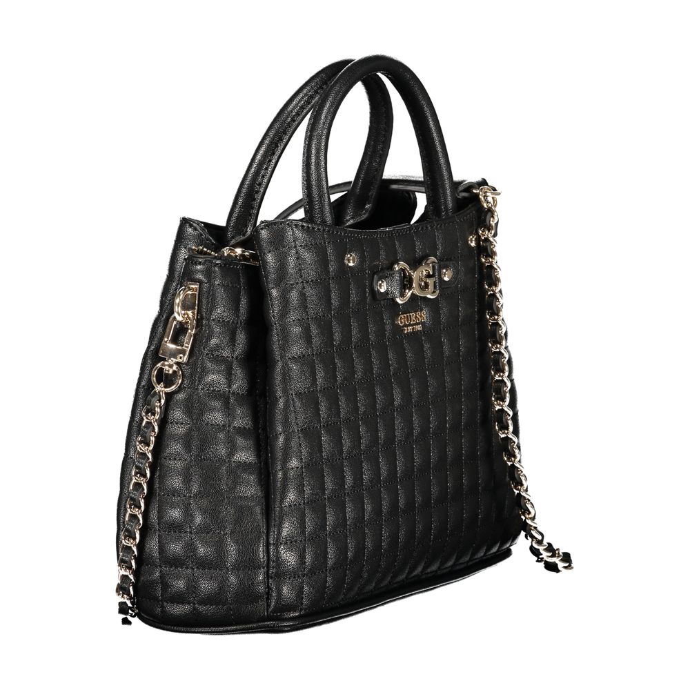 Guess Jeans Black Polyurethane Women Handbag - ClickThatClicks 
