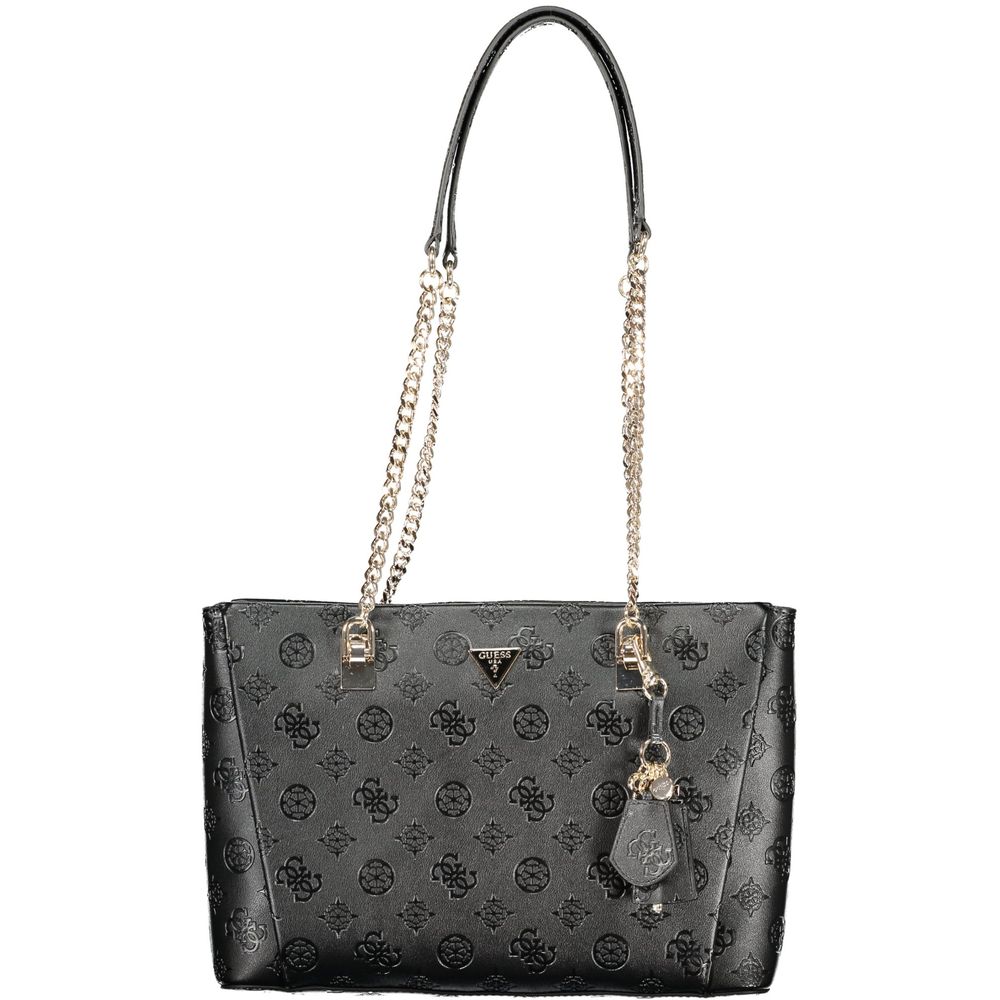 Guess Jeans Nero Poliuretano Women Handbag - ClickThatClicks 