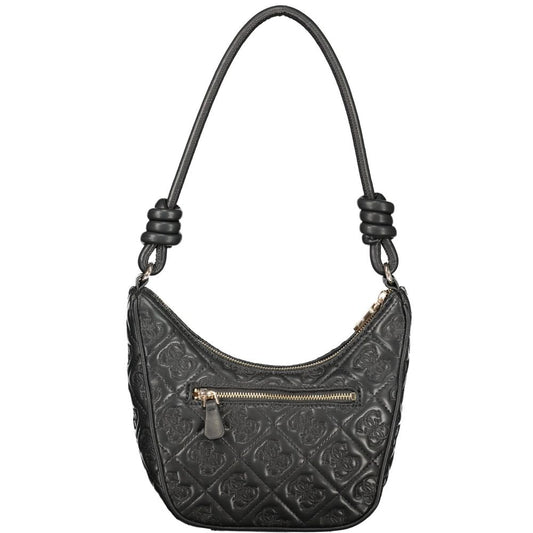 Guess Jeans Black Polyurethane Women Handbag - ClickThatClicks 
