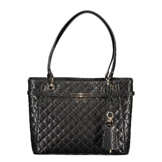 Guess Jeans Black Polyurethane Women's Handbag - ClickThatClicks 