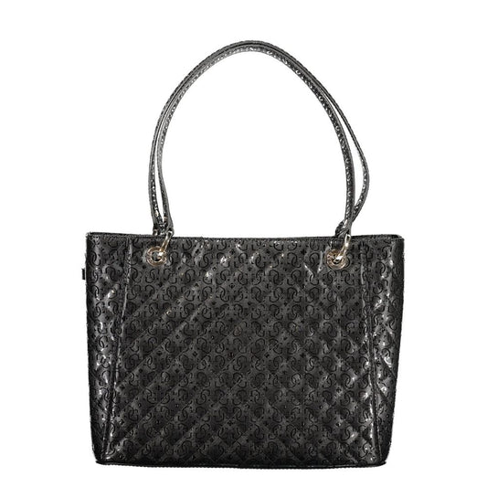 Guess Jeans Black Polyurethane Women's Handbag - ClickThatClicks 