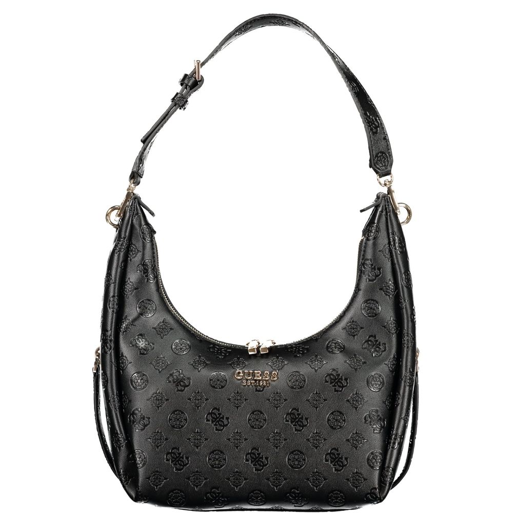 Guess Jeans Black Polyurethane Women's Handbag - ClickThatClicks 